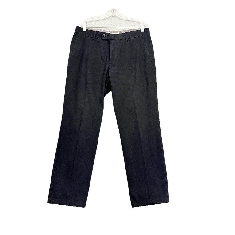 Brax Evans Chino Pants Mens 34x29** Black Modern Fit Business‎ Casual